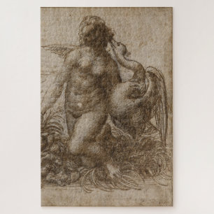 Quebra-cabeça Leda e o Cisne - Leonardo da Vinci (Chatsworth)