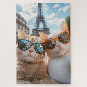 Quebra-cabeça Legal Gatos em Paris