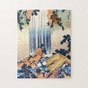 Quebra-cabeça Legal safra japonesa ukiyo-e cachoeira Hokusai
