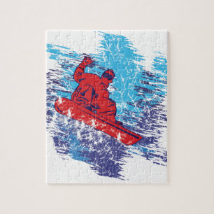Quebra-cabeça Legal Snowboarder