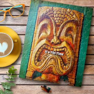 Quebra-cabeça Legal Tiki Time Fun Retro Vintage Hawaii Tropical