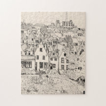 Leiden South Holland Países Baixos Desenho de Tint