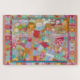Quebra-cabeça Leite Encantada Caleidoscópio Quilt Jigsaw