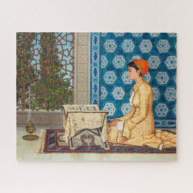 Quebra-cabeça Leitura de Jovem | Osman Hamdi Bey | (Horizontal)