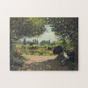 Quebra-cabeça Leitura Monet Adolphe no Jardim Monet Belas Artes