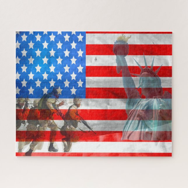 Quebra-cabeça Lembrando nossa Segunda Guerra Mundial Vetrans (Horizontal)