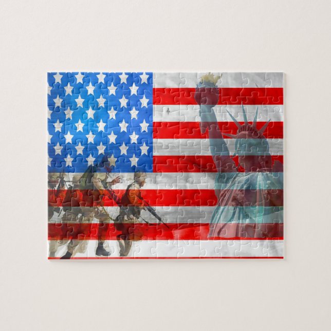 Quebra-cabeça Lembrando nossa Segunda Guerra Mundial Vetrans (Horizontal)