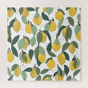 Quebra-cabeça Lemon Tropical: Vintage Brilhante Sem Serras