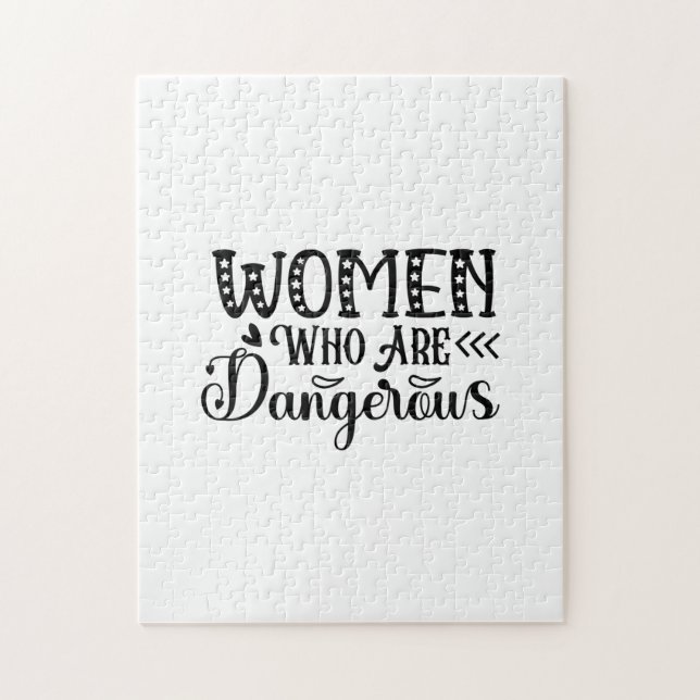 Quebra-cabeça Lendo Mulheres De Arte Que São Perigosas (Vertical)