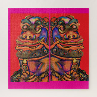 Quebra-cabeça Leões chineses