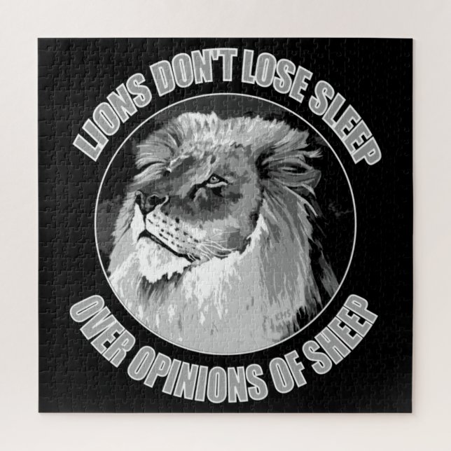 Quebra-cabeça Leões não dormem Perder sobre opiniões de ovelha (Vertical)
