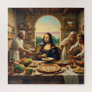 Quebra-cabeça Leonardo Da Vinci Entretendo Alguns Amigos