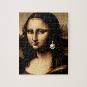 Quebra-cabeça Leonardo Da Vinci Funny Mona Lisa