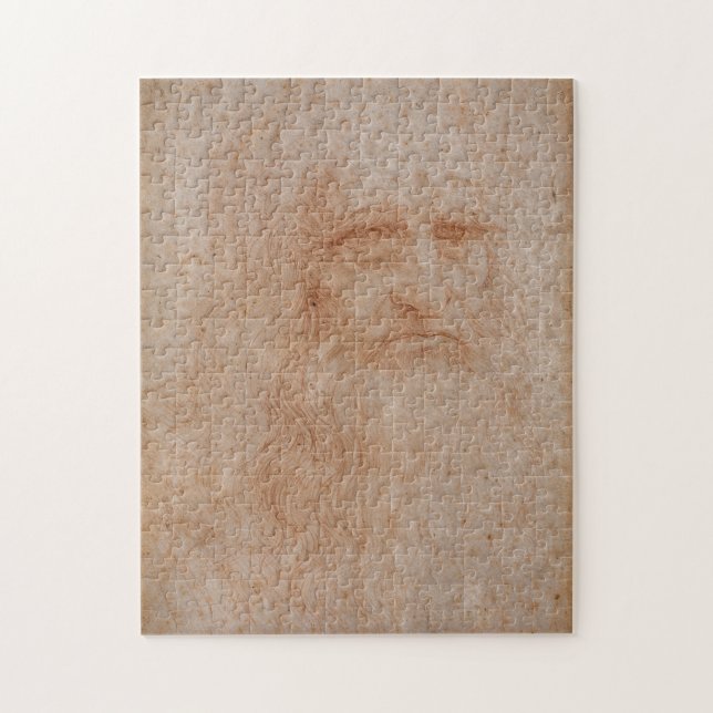Quebra-cabeça Leonardo Da Vinci, Presumido Autorretrato (Vertical)