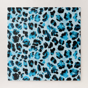 Quebra-cabeça Leopard Cheetah Skin: Watercolor Vintage Tie Dye