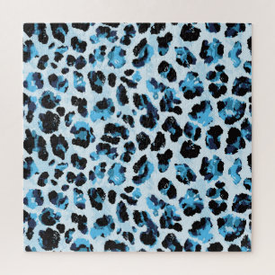 Quebra-cabeça Leopard Cheetah Skin: Watercolor Vintage Tie Dye