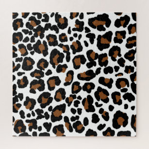 Quebra-cabeça Leopard Grande Impressão de Pele de Gato