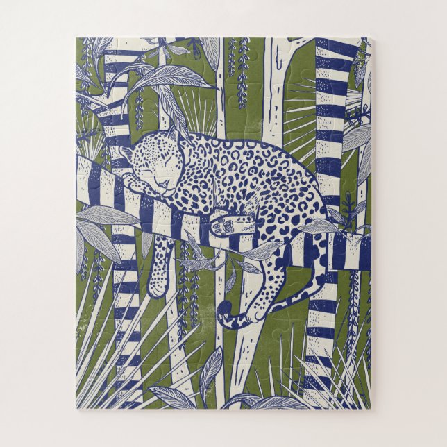 Quebra-cabeça Leopardo Adormecido (Vertical)