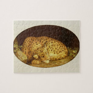 Quebra-cabeça Leopardo do sono de George Stubbs  , 1777 (esmalte