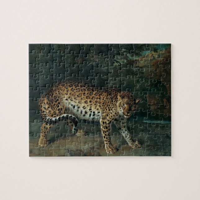 Quebra-cabeça Leopardo (Leopardo feminino) (Jean-Baptiste Oudry) (Horizontal)