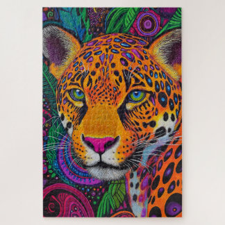 Quebra-cabeça Leopardo Luminoso
