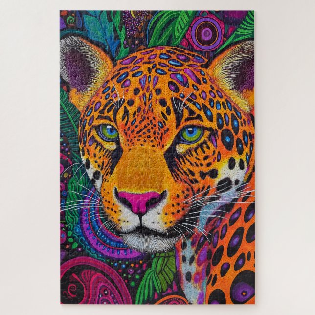 Quebra-cabeça Leopardo Luminoso  (Vertical)