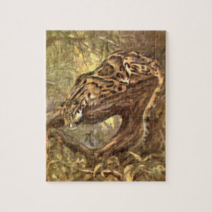 Quebra-cabeça Leopardo nublado por Cisne-CE, animais selvagens d
