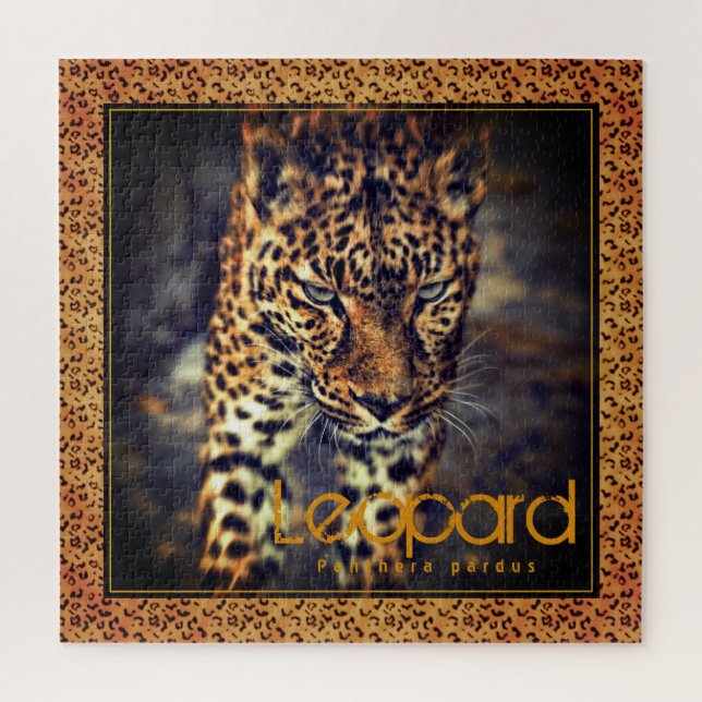 Quebra-cabeça Leopardo [quebra-cabeça de serra quadrada] (Vertical)