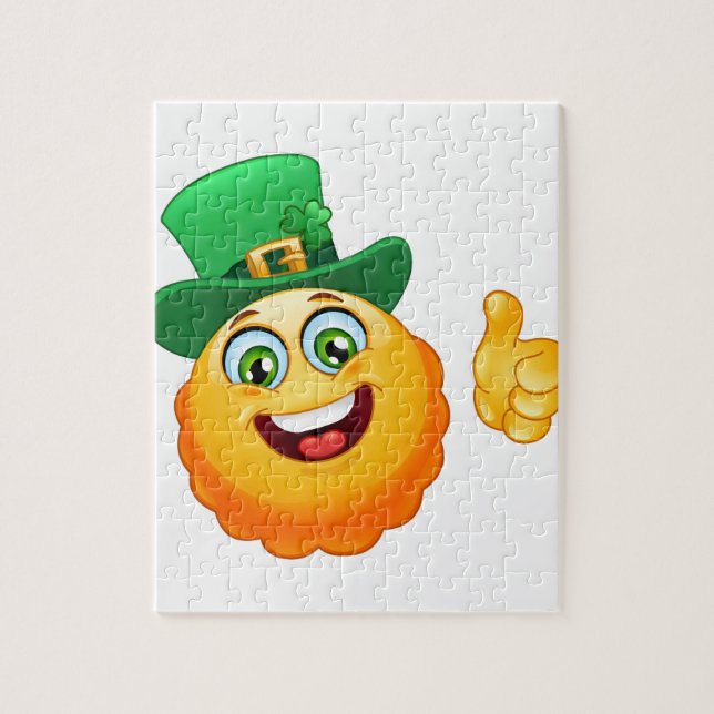 Quebra-cabeça leprechaun emoji (Vertical)