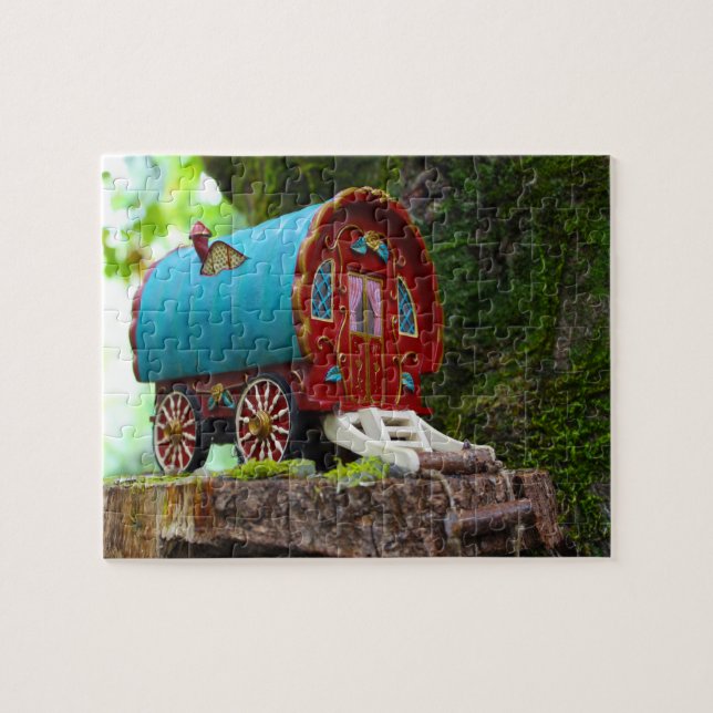 Quebra-cabeça Leprechauns onde as pequenas pessoas vivem a Irlan (Horizontal)