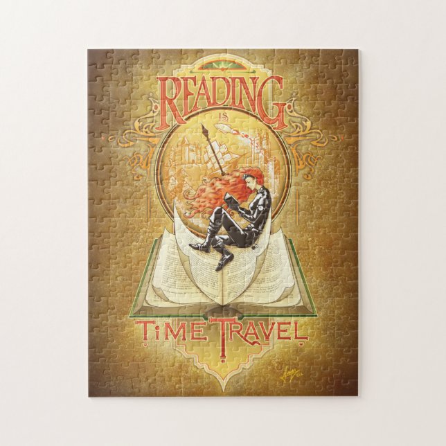 Quebra-cabeça Ler é Viagem de Tempo (Vertical)