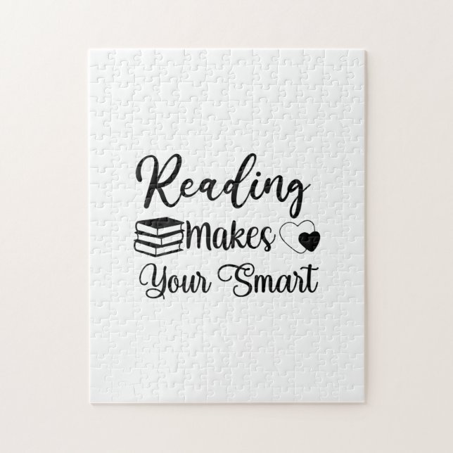 Quebra-cabeça Ler Leitura De Arte Torna Sua Inteligência (Vertical)