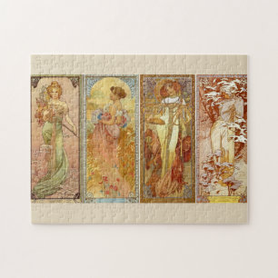 Quebra-cabeça Les Quatre Saisons por Alfons Mucha (1902)
