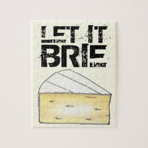 Quebra-cabeça Let It Brie (Be) Creamy French Cheese Wedge Foodie