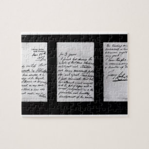 Quebra-cabeça Letra assinada, 1887 (caneta e tinta no papel) (pH