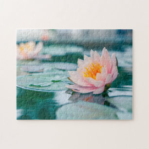 Quebra-cabeça Letra de Flor de Lotus