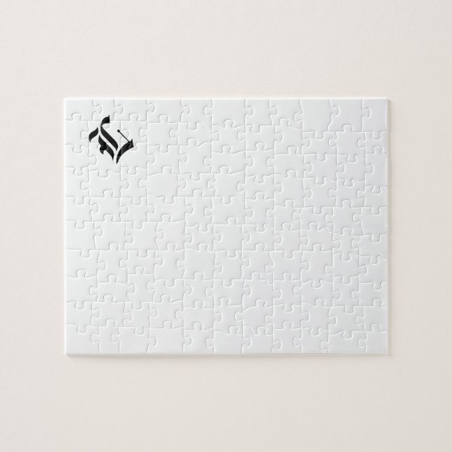 Quebra-cabeça Letra em inglês antiga personalizada (por exemplo, (Horizontal)