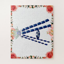 Quebra-cabeça Letra Inicial A, Monograma Moderno Na moda Trendên