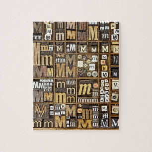 Quebra-cabeça Letra M