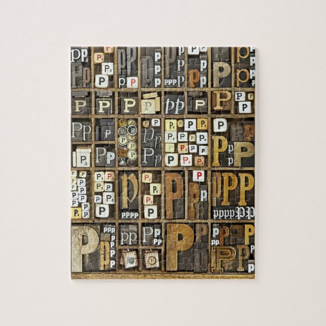 Quebra-cabeça Letra P (Vertical)