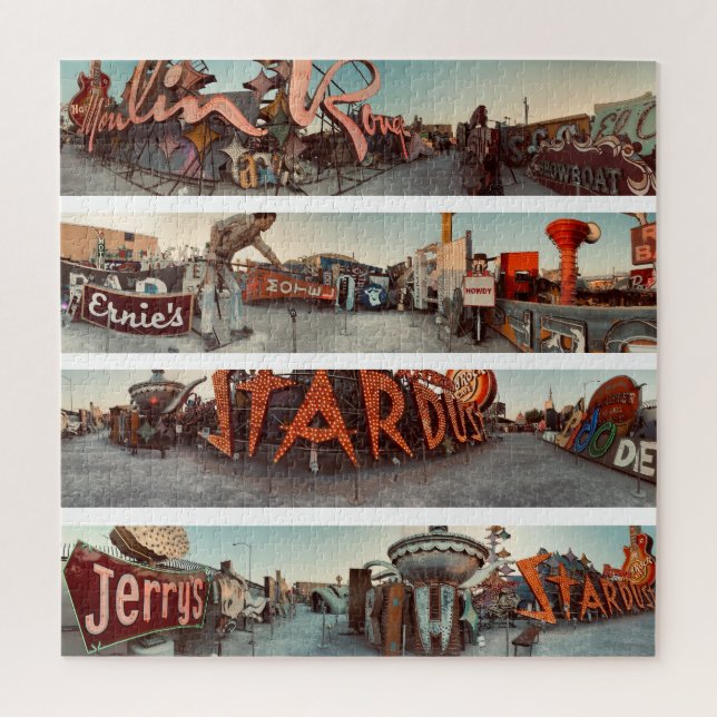 Quebra-cabeça Letreiros de Neon Las Vegas Square Puzzle (Vertical)