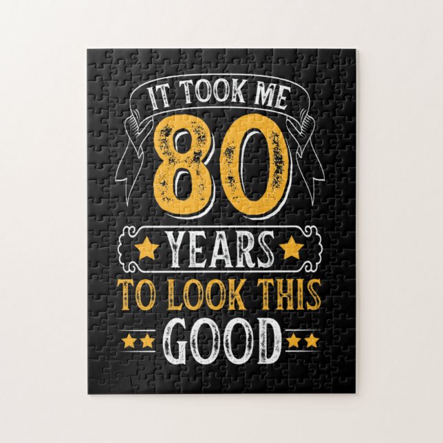 Quebra-cabeça Levei 80 Anos A Ver Esta Boa Design (Vertical)