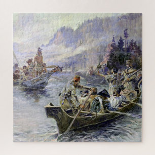 Quebra-cabeça “Lewis e Clark” por Charles M Russell