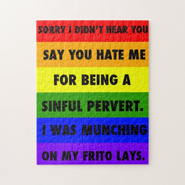 Quebra-cabeça LGBTQA+ Ignore The Haters (Vertical)