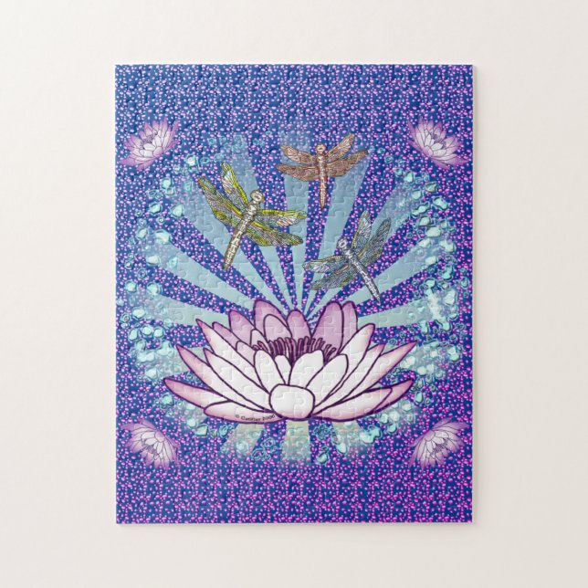 Quebra-cabeça Libélula Lotus  (Vertical)