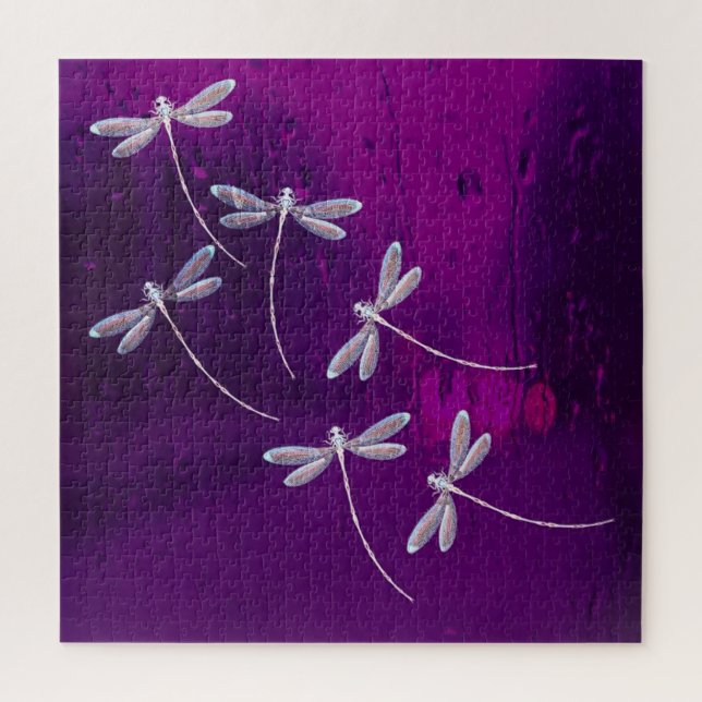 Quebra-cabeça Libélulas na água (Vertical)