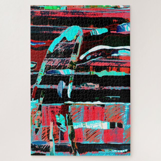Quebra-cabeça Liberdade Abstrata – Puzzle Artístico (Vertical)