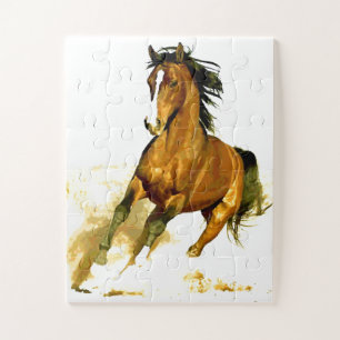 Quebra-cabeça Liberdade - Arte sobre Cavalos Correntes