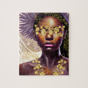 Quebra-cabeça Liberty Kbetween African American Woman Art