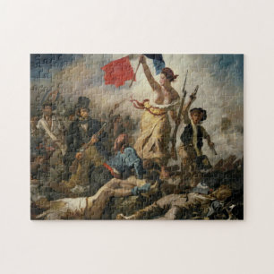 Quebra-cabeça Liberty Liderando as Pessoas de Eugène Delacroix